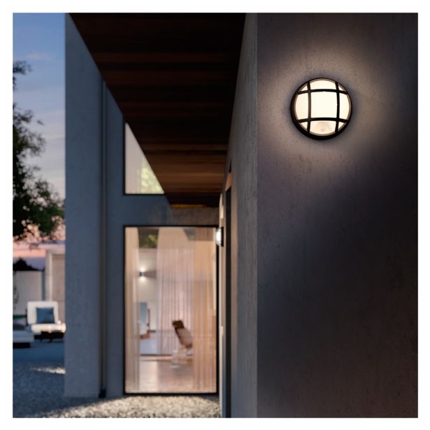 STENSKA VRTNA SVETILKA PHILIPS EAGLE 1X3.5W ČRNA, LED