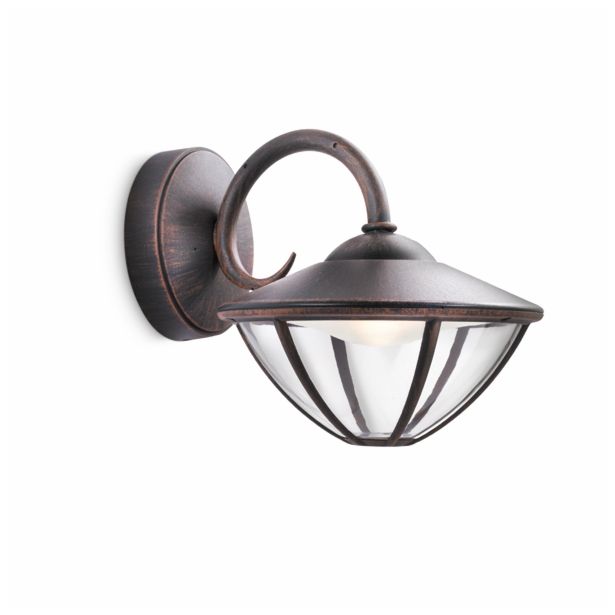 STENSKA VRTNA SVETILKA PHILIPS EDEN 1X7.5W RJAVA,