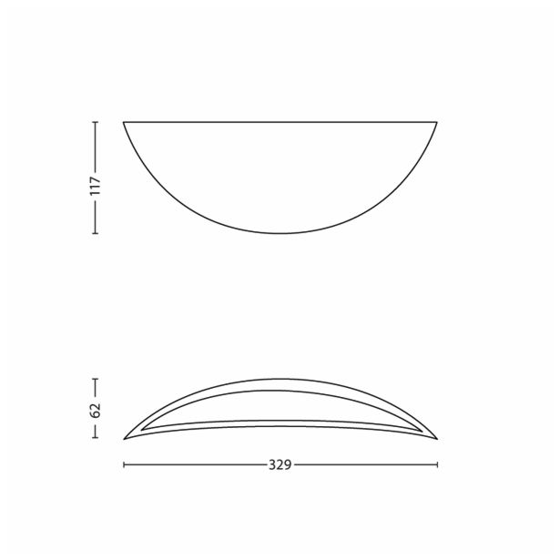 LED ZUNANJA STENSKA SVETILKA PHILIPS MORNINGDEW 6.5W