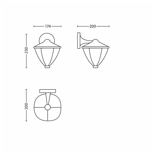 STENSKA VRTNA SVETILKA PHILIPS ROBIN 1X4.5W LED 15471/31/16 BELA