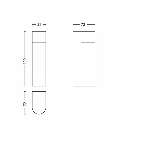 STENSKA VRTNA SVETILKA PHILIPS SUNSET 2X1W INOX, LED