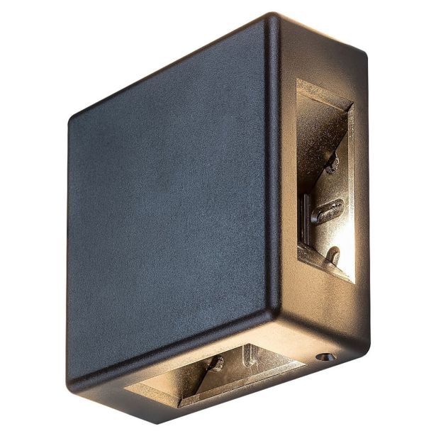 STENSKA VRTNA SVETILKA RABALUX LIPPA ČRNA 6W 7317