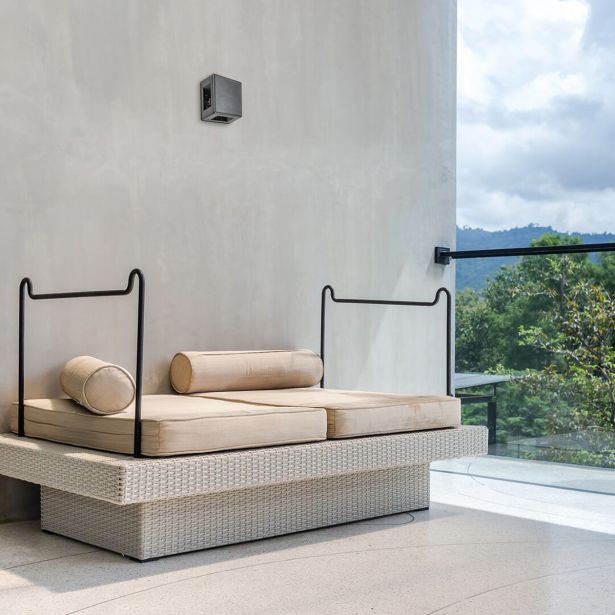 STENSKA VRTNA SVETILKA RABALUX LIPPA ČRNA 6W 7317