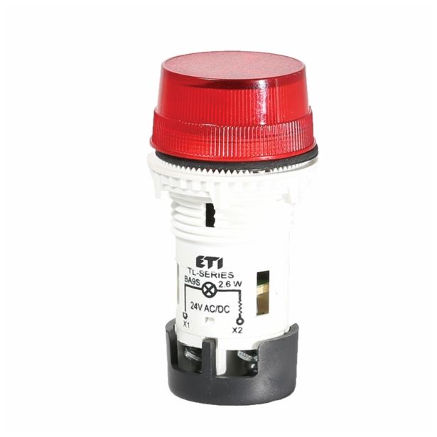 STIKALNI SIGNALNI ELEMENT ETI SVETILKA SIGNALNA TL01X1 RDEČA 240V AC BA9S