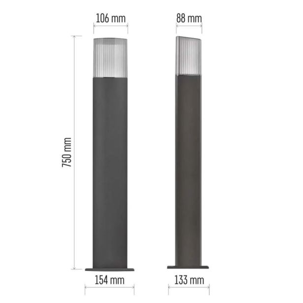 STOJEČA VRTNA SVETILKA EMOS LANA LED 15.4X13.3X75 CM 1XE27 25W