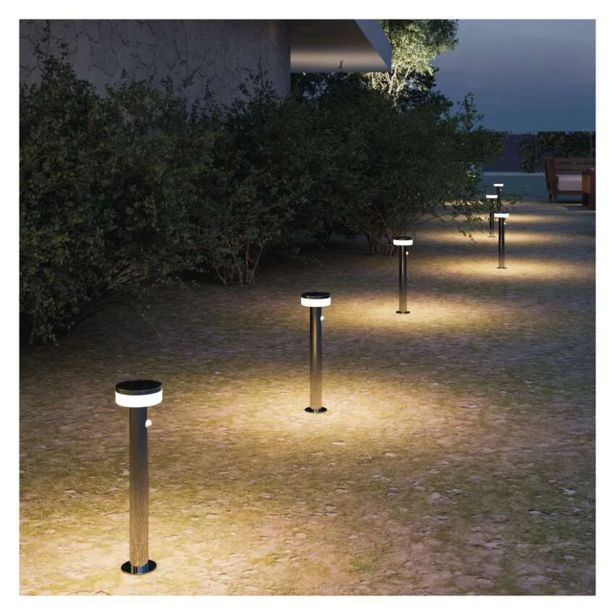 STOJEČA VRTNA SVETILKA EMOS TERION S PIR SENZORJEM 12.5 X 12.5 X 50 CM