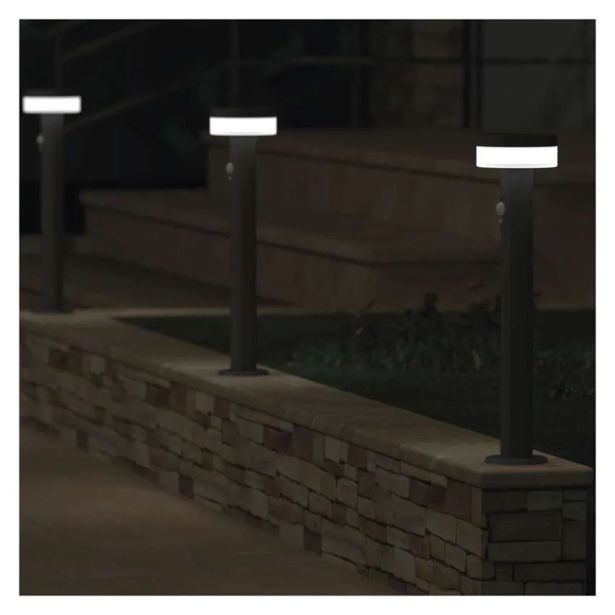 STOJEČA VRTNA SVETILKA EMOS TERION S PIR SENZORJEM 12.5 X 12.5 X 50 CM