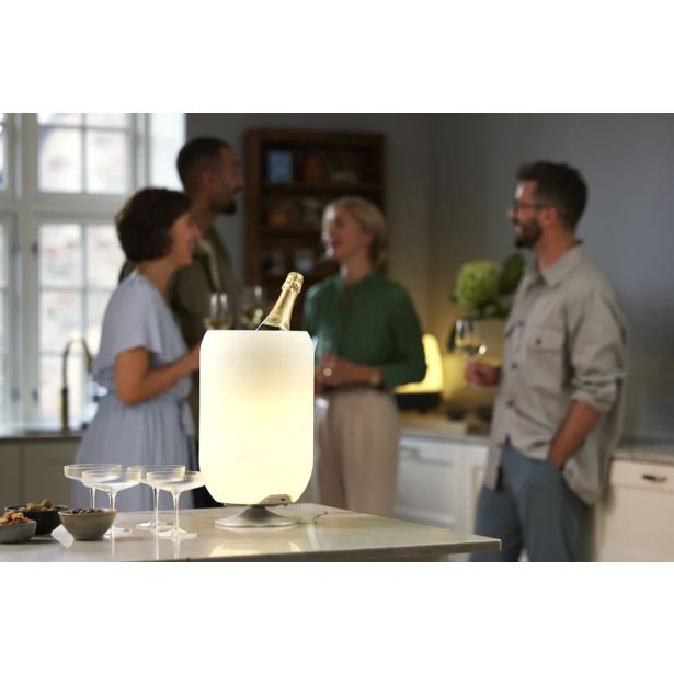 STOJEČA VRTNA SVETILKA KOODUU LED ATMOS BRASS, 3V1 ZVOČNIK+HLADILNIK PIJAČ