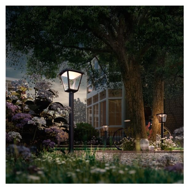 STOJEČA VRTNA SVETILKA PHILIPS COTTAGE 1X4.5W LED 15484/30/16 ČRNA