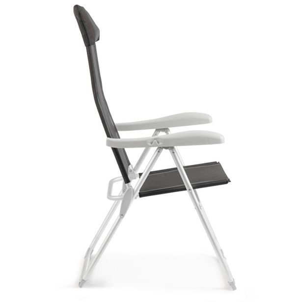 STOL ZA KAMPIRANJE YES EVERYDAY CAYO CHARCOAL DECKCHAIR HIGH BACK