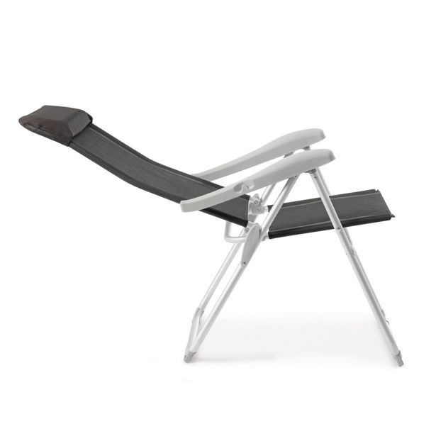 STOL ZA KAMPIRANJE YES EVERYDAY CAYO CHARCOAL DECKCHAIR HIGH BACK