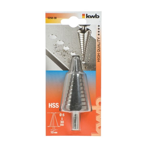 STOPENJSKI SVEDER HSS KWB 6-30 MM DRŽALO 8MM