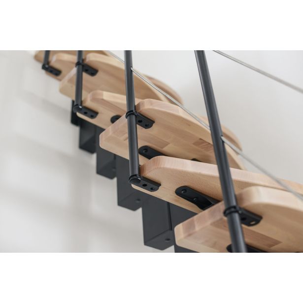 STOPNICE MINKA QUATRO ČRNA/BUKEV