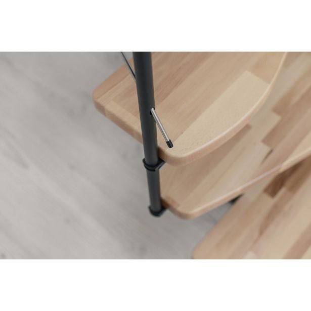 STOPNICE MINKA QUATRO ČRNA/BUKEV