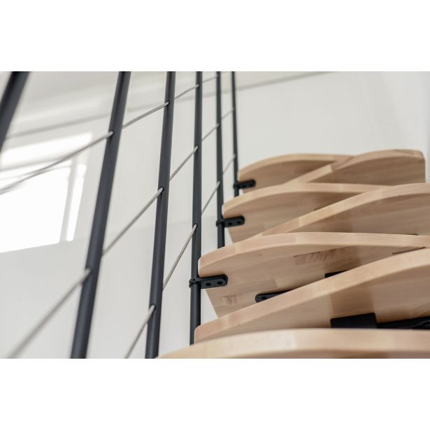 STOPNICE MINKA QUATRO ČRNA/BUKEV