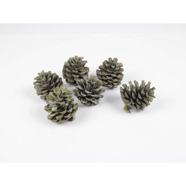 UMETNO CVETJE STORŽI PINJE BARVANI 6 KOS