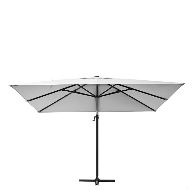 SENČNIK NATERIAL STRANSKI AURA 290X290 BEL ALU, JEKLO, 250G