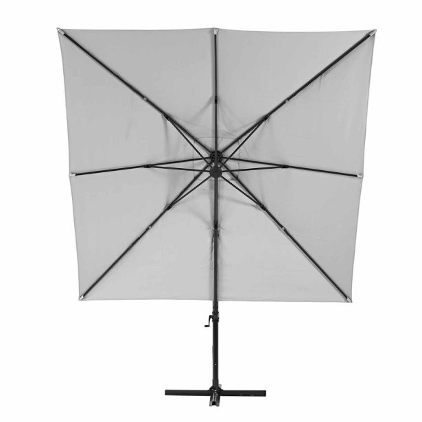 SENČNIK NATERIAL STRANSKI AURA 290X290 BEL ALU, JEKLO, 250G