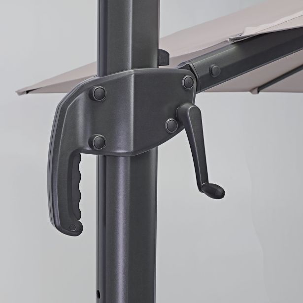 SENČNIK NATERIAL STRAN. AURA 290X390 RJAV ALU, JEKLO, 250G