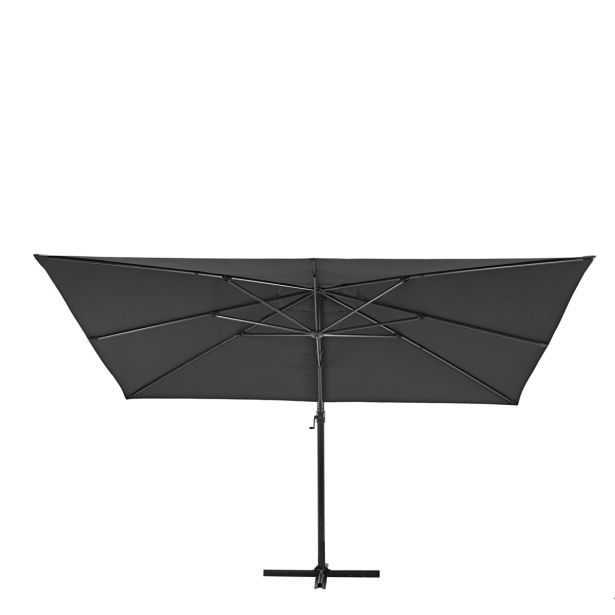 SENČNIK NATERIAL STRAN.AURA 290X390 T.SIV ALU, JEKLO, 250G