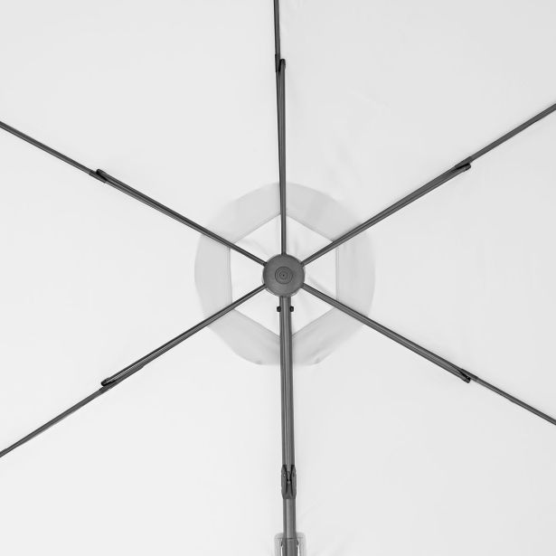 SENČNIK NATERIAL STRANSKI AVEA D290 BEL ALU, JEKLO, 200G, 6 KOTNI