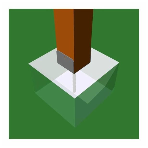 VEZNI ELEMENT ŽELEZNINA PODSTAVEK S PALICO 18X16 CM