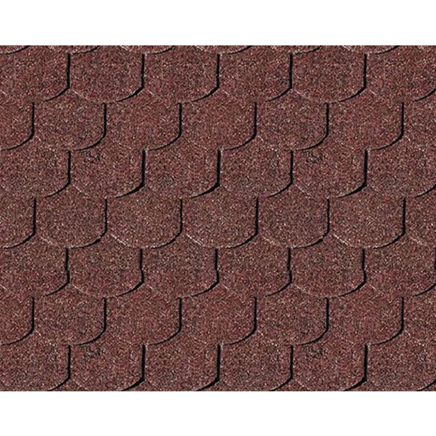 STREŠNE SKODLE KARIBU KLASIČNE TEMNO RDEČE