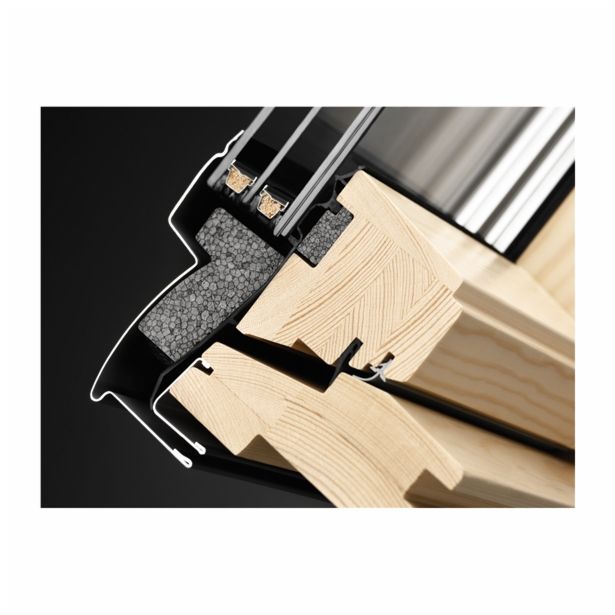 STREŠNO OKNO VELUX GGL MK06 3050 78X118 CM, LESENO