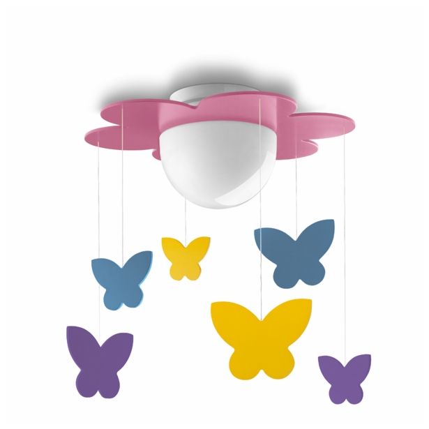 STROPNA IN STEN. SVETILKA PHILIPS MERIA 1X15W E27 40096/28/16 VIJOLIČNA