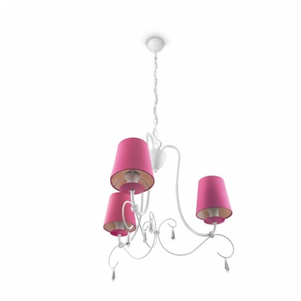 STROPNA IN STEN. SVETILKA PHILIPS PRINCESS 3X28W E14 41594/28/16 VIJOLIČNA