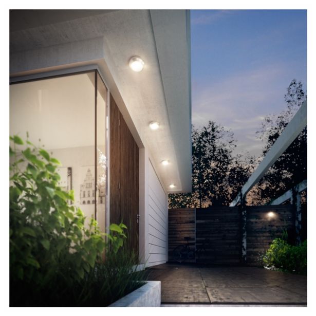 STROPNA VRTNA SVETILKA PHILIPS HALO 1X3W INOX, LED