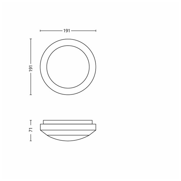 STROPNA VRTNA SVETILKA PHILIPS HALO 1X3W INOX, LED