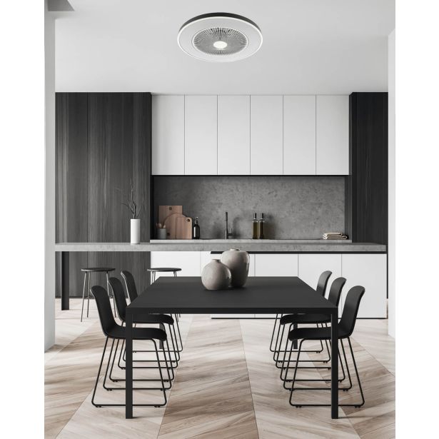 STROPNI VENTILATOR FEROTEHNA LAYLA DIA 486 MM 48W 2600 -4800LM BEL Z DALJINCEM