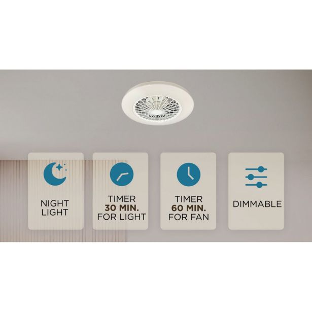 STROPNI VENTILATOR FEROTEHNA LIVIA D486 48W 3000-6500K RC