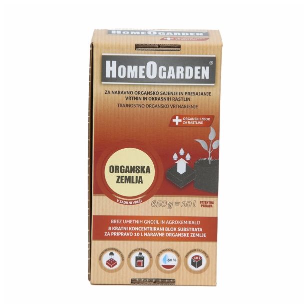 SUBSTRAT HOMEOGARDEN ORGANSKA ZEMLJA 650 G ZA PRIPRAVO 10 L