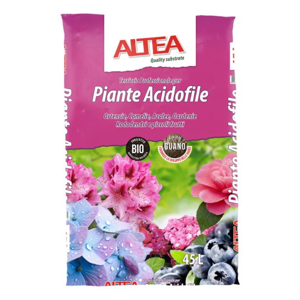 SUBSTRAT ZA OKR. RASTLINE ALTEA BIO ZA KISLOLJUBNE RASTLINE Z GUANOM 20L