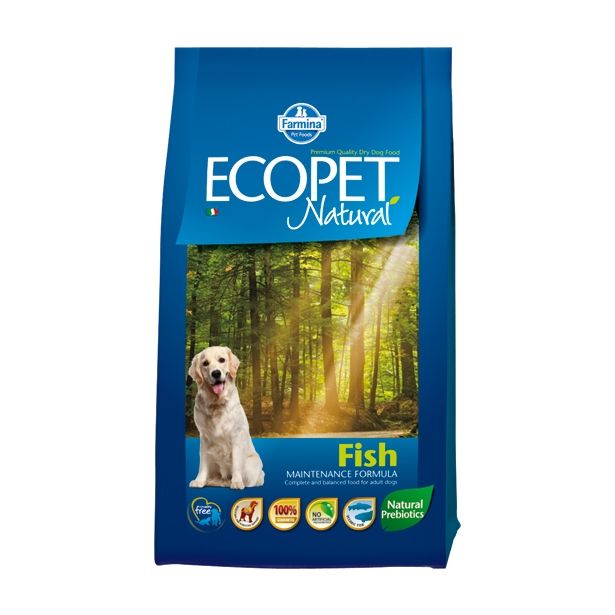 SUHA HRANA ZA PSA ECOPET BRIKETI ECOPET NATURAL FISH 2.5 KG ZA PSE