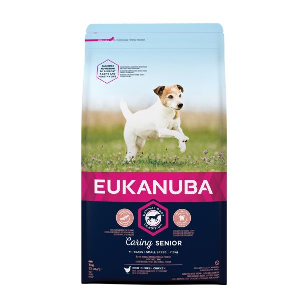 SUHA HRANA ZA PSA EUKANUBA BRIKETI MAJHNE PASME STAREJŠI PSI, 3KG