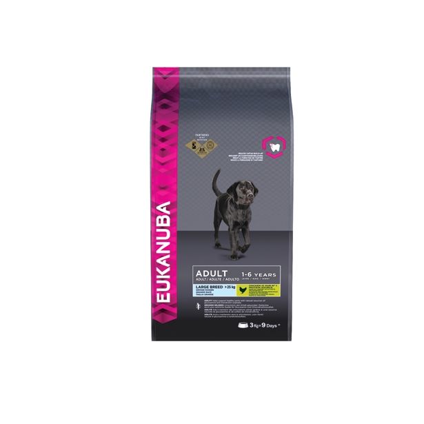 SUHA HRANA ZA PSA EUKANUBA BRIKETI VELIKE PASME ODRASLI PSI, 3KG