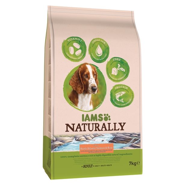 SUHA HRANA ZA PSA IAMS BRIKETI ODRASLI PSI, 7KG SEVERNI ATLANTSKI LOSOS