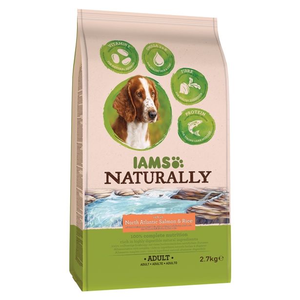 SUHA HRANA ZA PSA IAMS BRIKETI ODRASLI PSI,2.7KG SEVERNI ATLANTSKI LOSOS