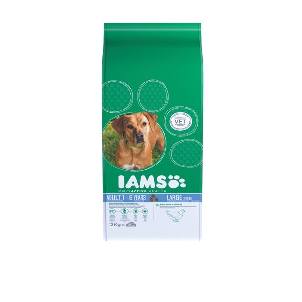 SUHA HRANA ZA PSA IAMS BRIKETI VELIKE PASME ODRASLI PSI, 12KG