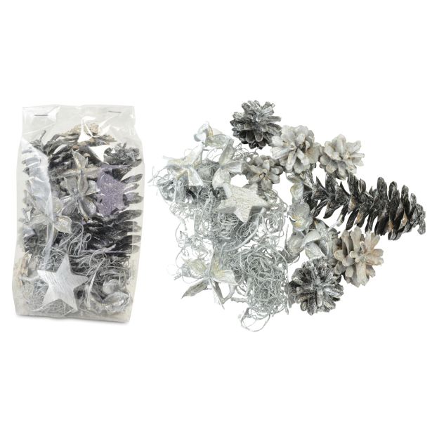 DEKORACIJA R+W SUHI DEKOR 100 G SREBRN