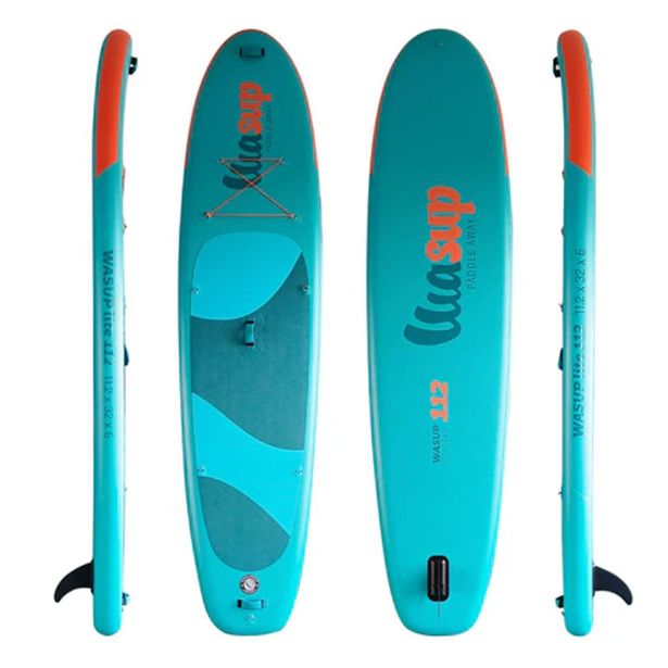 SUP WASUP LITE 112 11.2X32X6 TURKIZ S KAJAK VESLOM IN SEDEŽEM