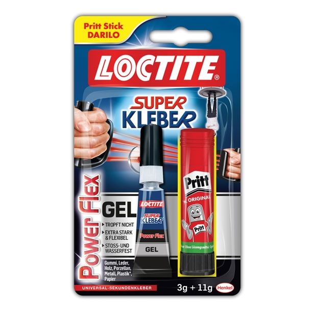 SEKUNDNO LEPILO LOCTITE SUPER ATTAK GEL 3G + PRITT 11G GRATIS
