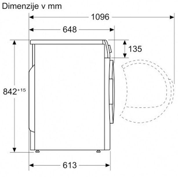 SUŠILNI STROJ BOSCH WTH8520BBY