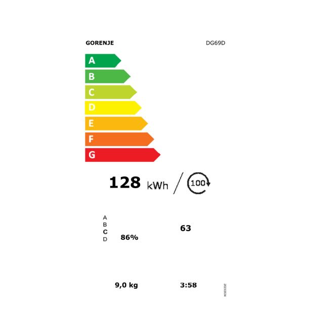 SUŠILNI STROJ GORENJE DG69D