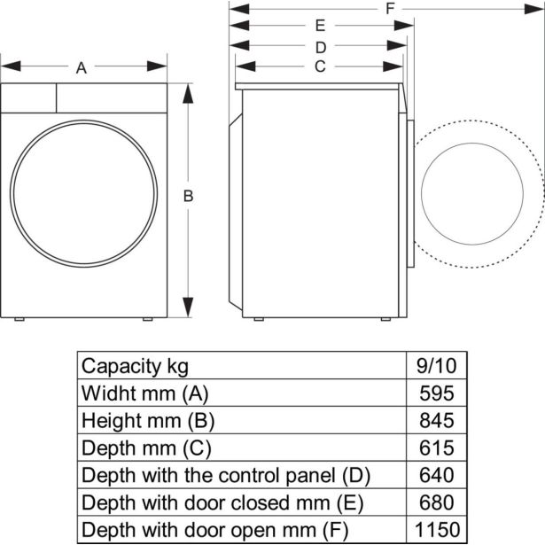 SUŠILNI STROJ HISENSE DH5I104BWAB