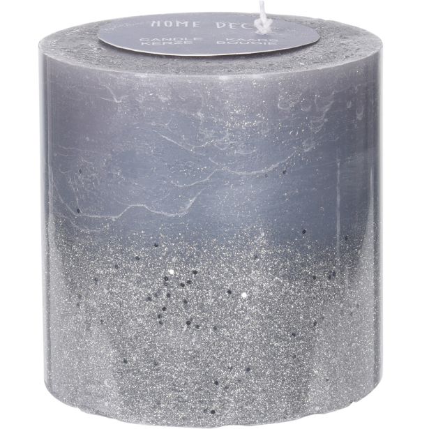 TOP SVEČA EH 14X14 CM, BELA, MODRA, SIVA, RUSTIC - SORT.