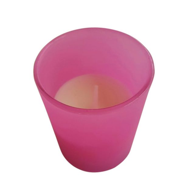 SVEČA V KOZARCU HENRIKSON ROZA